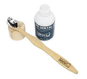 Kit Refrescante uNeVie       * escova de bambu + pó dental uNeVie *