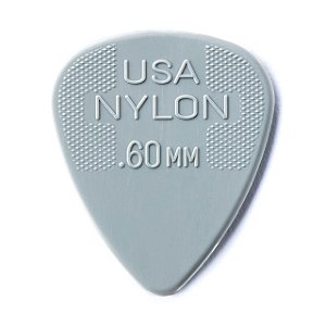 Palheta Dunlop Nylon Standard 0,60mm Cinza