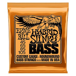 Ernie Ball Encordoamento Baixo 4 Cordas Hybrid Slinky 12888