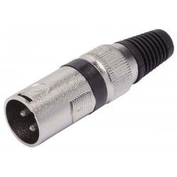MXT Plug Cannon XLR Macho Metal c/ Mola 641505