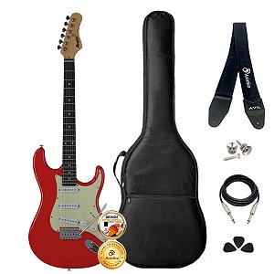 Kit Guitarra Stratocaster Tagima Memphis MG-30 FR Completo