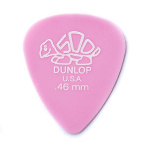 Palheta Dunlop Delrin 500 0,46mm Rosa Claro