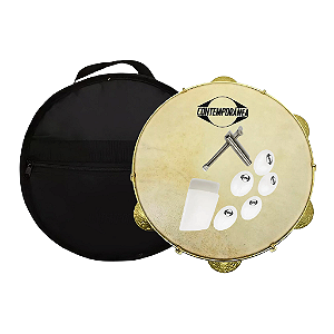 Pandeiro Contemporânea Profissional Léo Rodrigues 10" + Bag