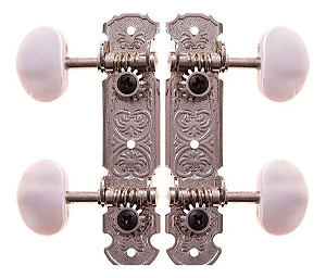 Tarraxa De Cavaquinho Rozini Cromada Pino Fino Botão Claro