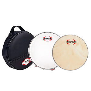 Pandeiro Contemporânea Light 10" 82LT Com Bag + Pele Couro