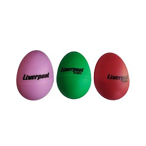 Ganza Ovinho Egg Shaker Colorido Infantil Liverpool 3 Unidades