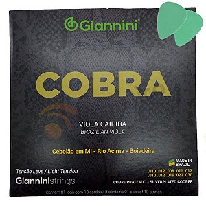 Encordoamento Giannini Viola Caipira Cebolão E Mi - Cobre