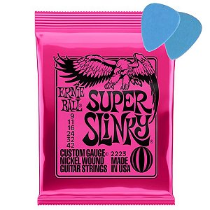 Encordoamento Ernie Ball Guitarra 09 Super Slinky Original