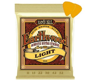 Encordoamento Ernie Ball Earthwood Violão Aço 0.11 Bronze