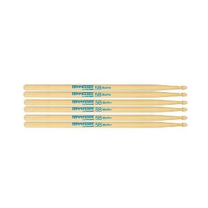 Baqueta De Bateria Liverpool Tennessee Marfim 5B 3 Pares