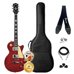 Kit Guitarra Les Paul Strinberg LPS230 Wine Red Completo