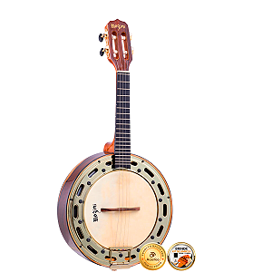 Banjo Profissional Rozini RJ12 Elétrico Com Aro Dourado