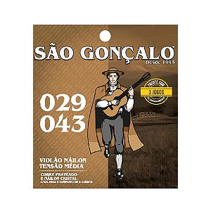 3 Jogos De Corda Violão Nylon São Gonçalo Média (029.043)