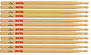 Vic Firth Kit 6 Baquetas Nova 2B Ponta De Madeira 6095