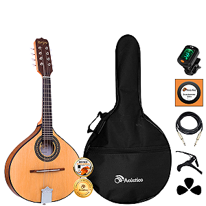 Kit Bandolim Rozini Elétrico Estudante 8 Cordas RB21 Completo