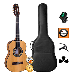 Kit Violão Infantil Nylon Acústico Rozini Rx205 Completo