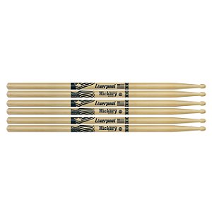 Baqueta De Bateria Liverpool American Hickory 5A 3 Pares