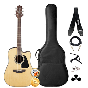 Kit Violão Profissional Takamine GD12CE Elétrico Folk Completo