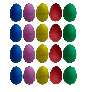 Ganza Ovinho Egg Shaker Musicalização Infantil KIDZZO 20 Uni