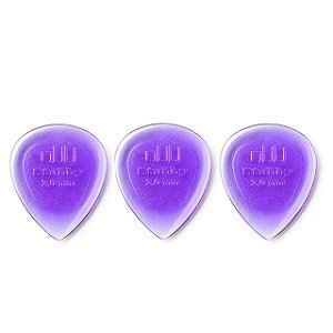 Palheta Dunlop Stubby Jazz 2,00mm Roxo 3 Unidades