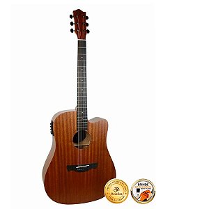 Violão Elétrico Tagima Kansas Gran Reserva Sapele Folk Aço