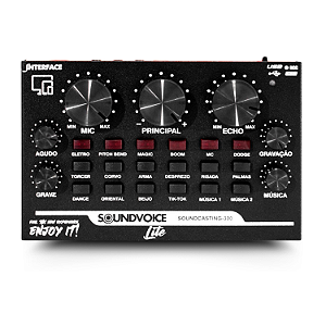 Interface De Áudio Soundvoice Lite Soundcasting 300