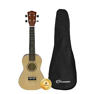 Ukulele Concert Liverpool Tennessee Acústico Bege Com Bag