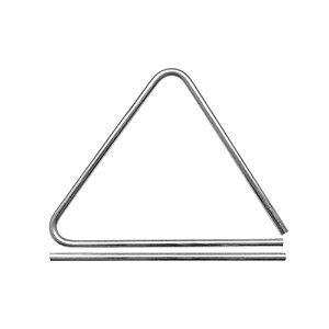 Triângulo Musical Liverpool Tennessee 15 Cm Em  Alumínio