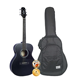 Violão Profissional Seizi Hiro Mirai Open Pore Black Com Bag