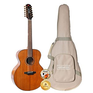 Violão Seizi Supreme Godzilla 12 Cordas Gold Fishman Com Bag