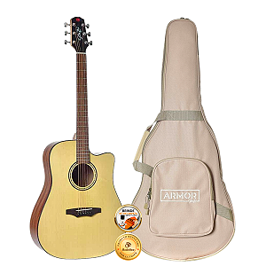 Violão Supreme Seizi Kaiju Cutaway Spruce Satin Com Bag