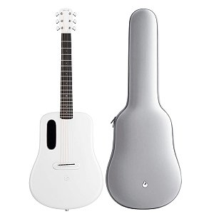 Violão Lava Me 4 Carbon 38" White Touchscreen Efeitos Bag