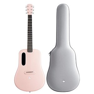 Violão Lava Me 4 Carbon 36" Pink Touchscreen Com Efeitos Bag