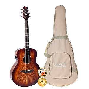 Violão Seizi Supreme Mini Ryu Mirai Koa Burst Com Bag