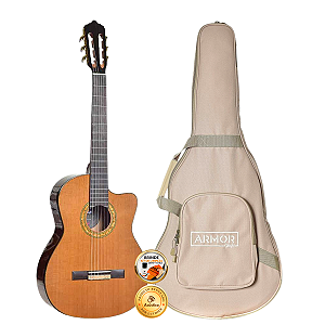 Violão Seizi Supreme Yatta Cutaway Cedro Natural Com Bag