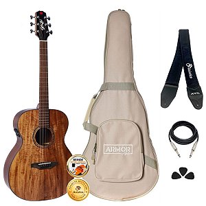 Kit Violão Profissional Seizi Supreme Fuji Mirai Koa Completo