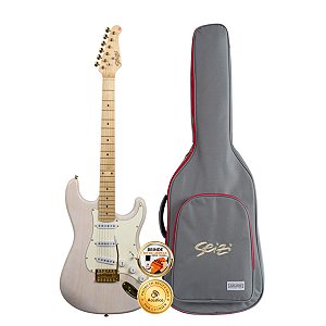 Guitarra Seizi Vintage Shinobi SSS White Blonde Com Bag
