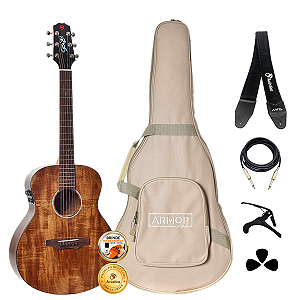 Kit Violão Profissional Seizi Supreme Mini Ryu Mirai Completo