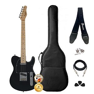 Kit Guitarra Telecaster Tagima Classic T-550 Black Completo