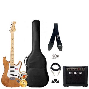 Guitarra Stratocaster SX Alder Acessórios + Amplificador