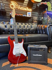 USADO Guitarra Tagima TG-520 Amplificador + Acessórios