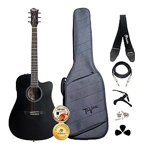 Kit Violão Profissional Tagima Collection Sunset BK Completo