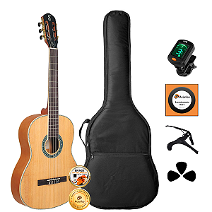 Kit Violão Nylon Acústico Tagima Paraty Estudante Completo