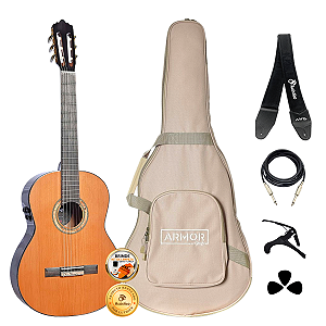 Kit Violão Seizi Supreme Yatta Mirai Cedro Natural Completo