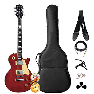 Kit Guitarra Les Paul Strinberg LPS230 Wine Red Completo