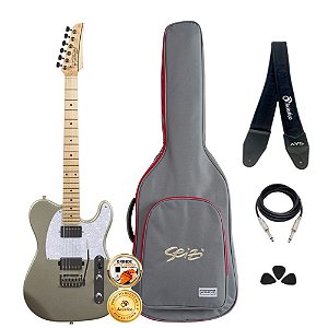 Kit Guitarra Seizi Katana Kabuto Telecaster Titanium Completo