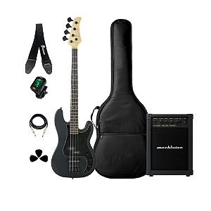 Kit Baixo Strinberg Precision PBS40 Acessórios + Amplificador