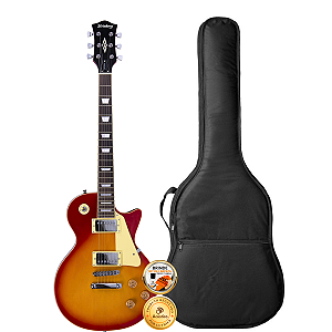 Kit Guitarra Les Paul Strinberg LPS230 Cherry Sunburst Capa