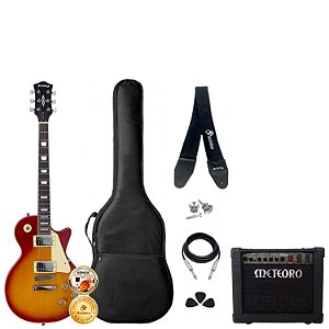 Kit Guitarra Strinberg Sunburst Acessórios + Amplificador