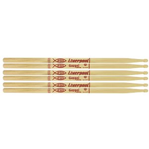 Baqueta De Bateria Liverpool Gospel Peixe Marfim 5A 3 Pares